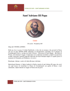 Sant`Adriano III Papa