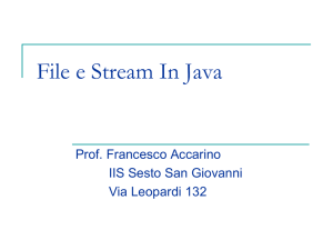 File e Stream In Java