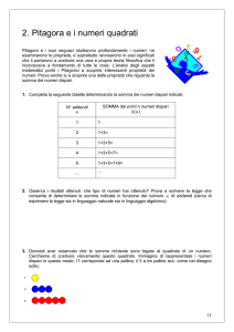 2. Pitagora ei numeri quadrati - Liceo Scientifico G. Marinelli
