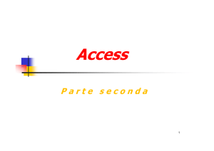 Access parte seconda