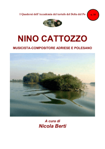NINO CATTOZZO MUSICISTA-COMPOSITORE - Digilander