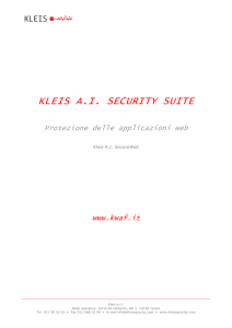 Kleis A.I. Security Suite: protezione delle applicazioni web