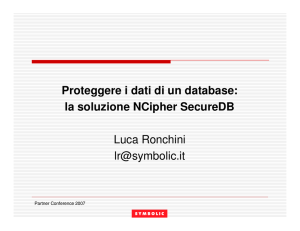 Proteggere i dati di un database: la soluzione NCipher