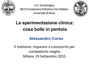 Diapositiva 1 - Ematologia Pavia