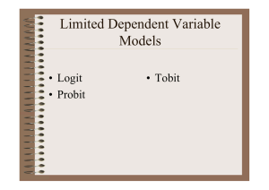 Dummy Dependent Variable