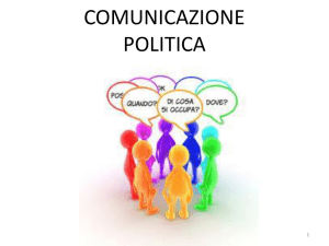 comunicazione politica - Dipartimento di Scienze Politiche e Sociali