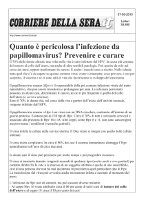 Quanto è pericolosa l`infezione da papillomavirus? Prevenire e curare