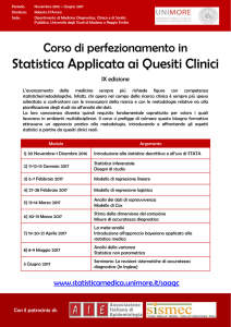 Statistica Applicata ai Quesiti Clinici
