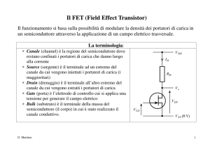 Il FET (Field Effect Transistor)