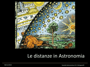 Le distanze in Astronomia
