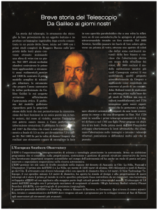 Breve storia del Telescopio, da Galileo ai giorni nostri