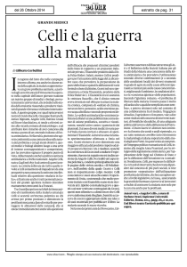 Celli e la guerra alla malaria