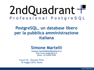 PostgreSQL, un database libero per la pubblica amministrazione