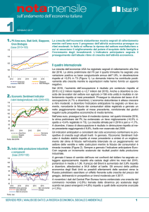 Nota mensile sull`andamento dell`economia italiana