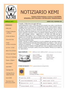 Notiziario Archivio KEMI n. 88 Aprile 2015