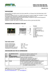 Manuale - RF Wireless systems for data transmission.