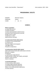 programma-scienze-1B-2015-16 - Liceo Scientifico Statale