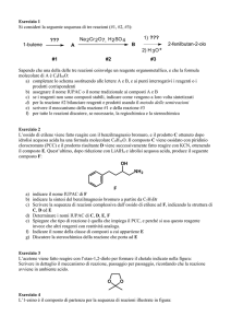Questionario chimica organica sintetica #1