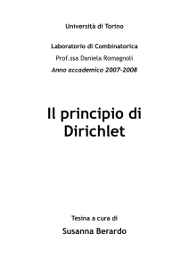 Il principio di Dirichlet (Susanna Berardo)