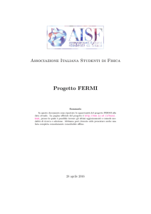 Progetto FERMI - Associazione Italiana Studenti di Fisica