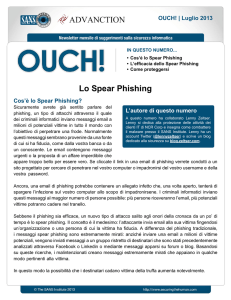 Lo Spear Phishing - SANS Securing the Human
