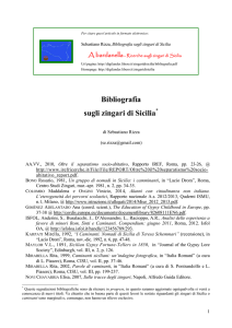 Bibliografia sugli zingari di Sicilia - Digilander