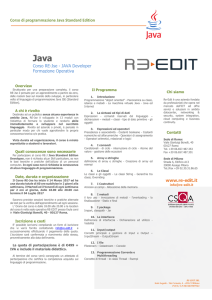 Java J2SE Developer - re-edit