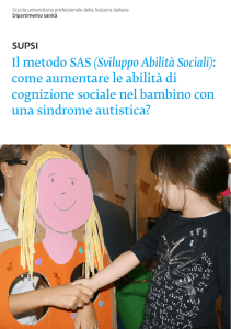 Il metodo SAS (Sviluppo Abilità Sociali)