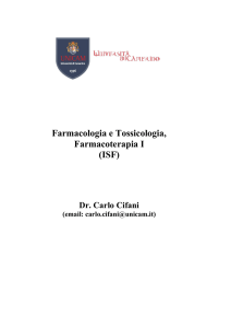 Farmacologia e Tossicologia, Farmacoterapia I (ISF)