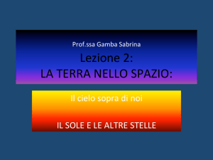 Lezione 2: LA TERRA NELLO SPAZIO: - "Giovanni Penna"