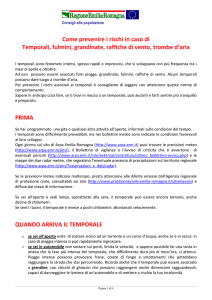 Temporali - Protezione Civile Emilia Romagna