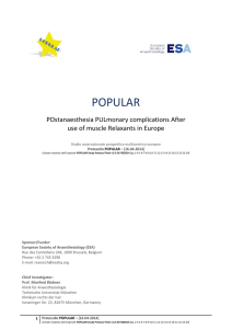 popular - European Society of Anaesthesiology