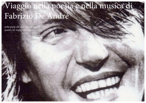 Viaggio nella poesia e nella musica di Fabrizio De