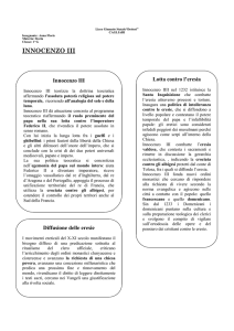 innocenzo iii - Liceo Classico Dettori