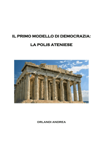 il primo modello di democrazia: la polis ateniese