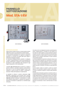 STA-1/EV - Pannello sottostazione