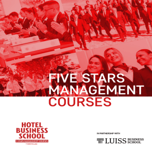 Scarica il fact sheet - Master in Five Stars Hotel Management