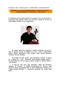biografia di david johnstone- violoncellista, compositore e musicista