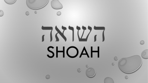 Presentazione sulla SHOAH