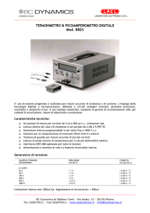 Teraohmetro e picoamperometro digitale Mod.8803