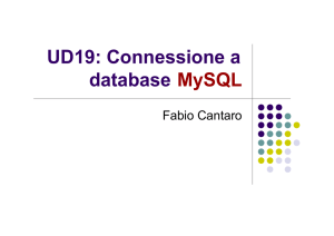 UD19: Connessione a database MySQL
