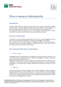 Virus e minacce informatiche