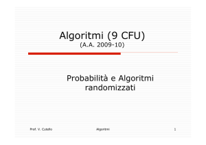 Analisi Probabilistica e Algoritmi randomizzat