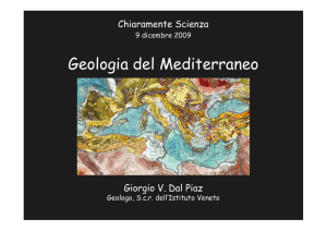Geologia del Mediterraneo - Istituto Veneto di Scienze Lettere ed Arti