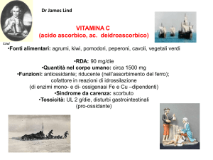 VITAMINA C (acido ascorbico, ac. deidroascorbico)