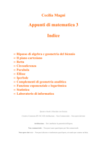 Appunti di matematica 3 Indice