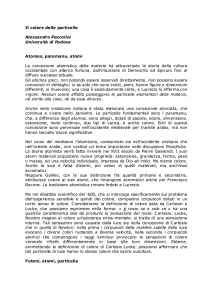 Il colore delle particelle Alessandro Pascolini Università di Padova