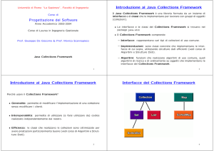 Progettazione del Software Introduzione al Java