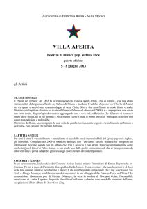 Villa Aperta 2013 - Biografie.it