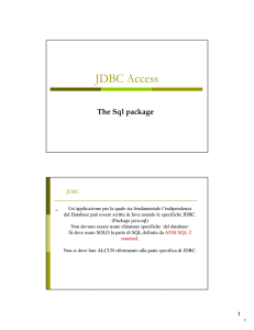 JDBC Access